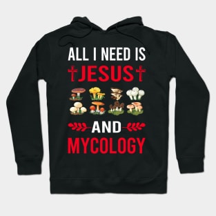 I Need Jesus And Mycology Mycologist Mushroom Mushrooms Hoodie